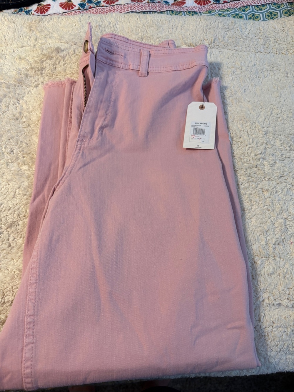 Billabong Pastel Pink High-Rise Jeans